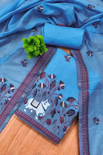 printed unstitched dress material