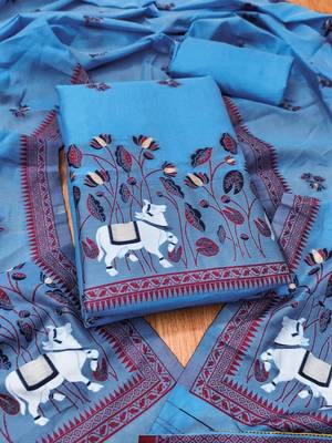 printed unstitched dress material 2