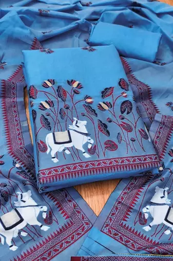 printed unstitched dress material