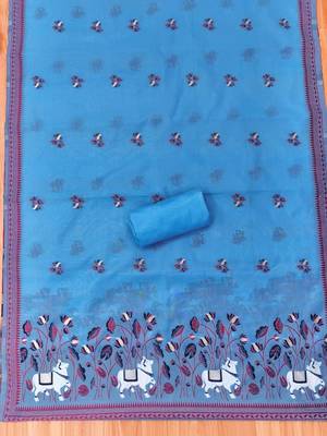 printed unstitched dress material 4