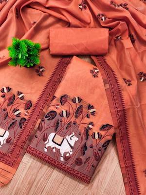 printed unstitched dress material 1