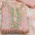 floral embroidered organza unstitched dress material