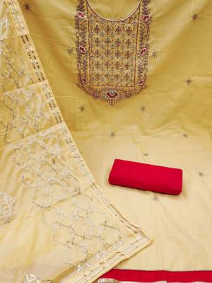 embroidered unstitched dress material 3