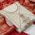off white floral woven design unstitched dress material