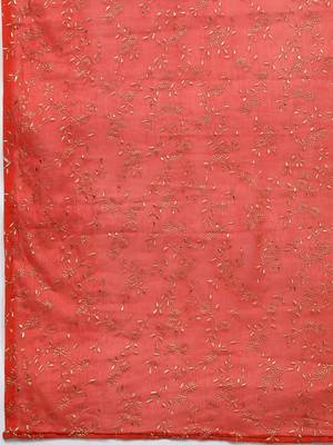 black & red printed unstitched dress material 4