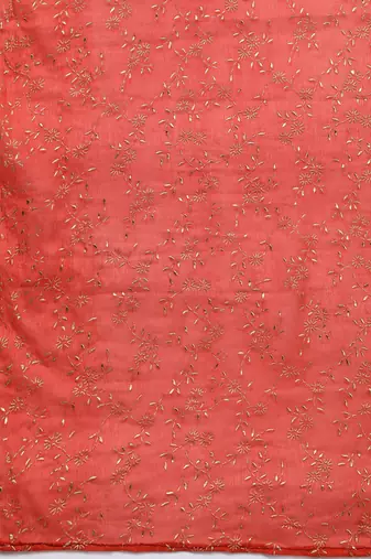 black & red printed unstitched dress material