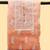women orange & white embroidered organza unstitched dress material