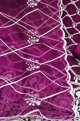 embroidered unstitched dress material