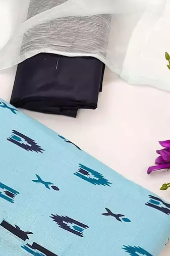 printed unstitched dress material