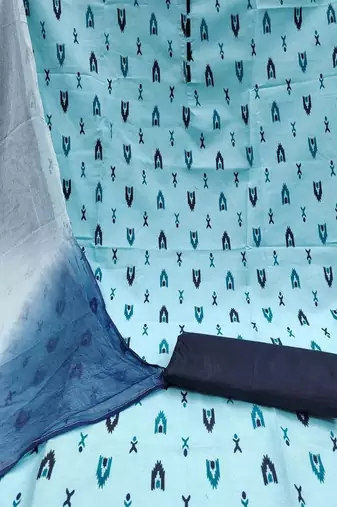 printed unstitched dress material