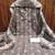 women grey printed floral dress material