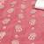 women peach printed floral dress material