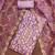 embroidered organza semi-stitched dress material