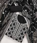 ethnic motifs embroidered beads and stones unstitched dress material
