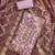 floral embroidered beads and stones organza semi-stitched dress material