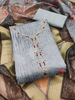 printed unstitched dress material 1