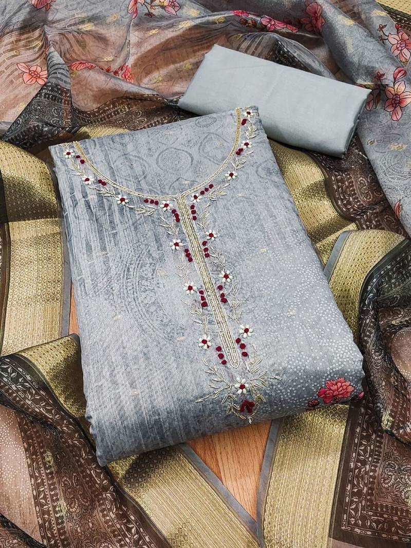 printed unstitched dress material