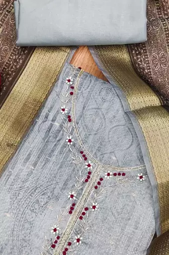 printed unstitched dress material