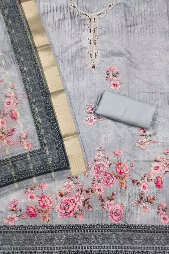 printed unstitched dress material