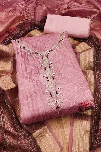 printed unstitched dress material