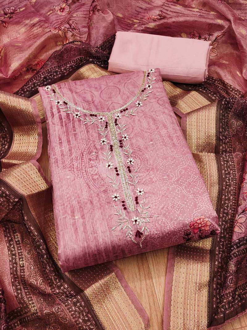 printed unstitched dress material