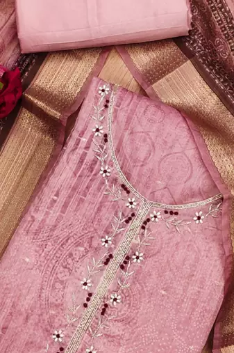 printed unstitched dress material