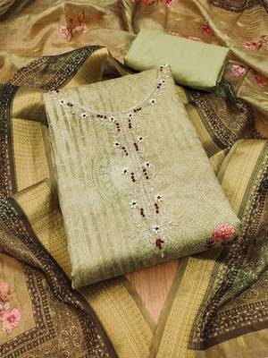 printed unstitched dress material 1