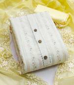 floral embroidered unstitched dress material