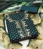 ethnic motifs woven design beads & stones modal cotton unstitched dress material