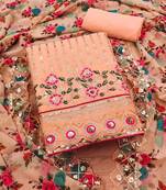 embroidered sequinned unstitched dress material