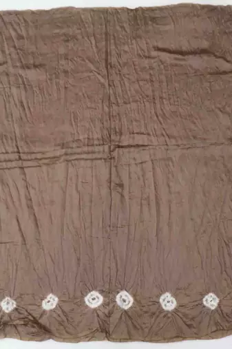 bandhani dyed unstitched dress material