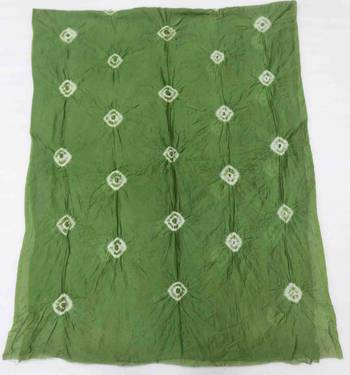 bandhani dyed unstitched dress material 4
