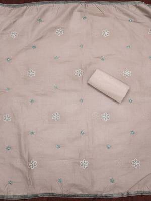 embroidered cotton unstitched dress material 4
