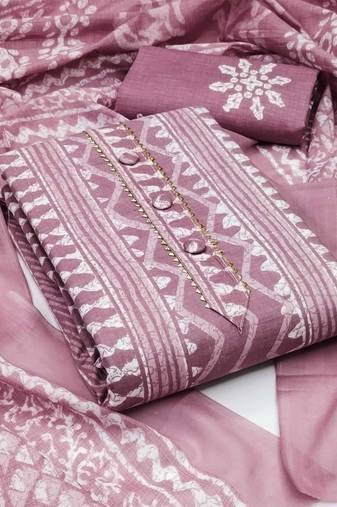 printed unstitched dress material