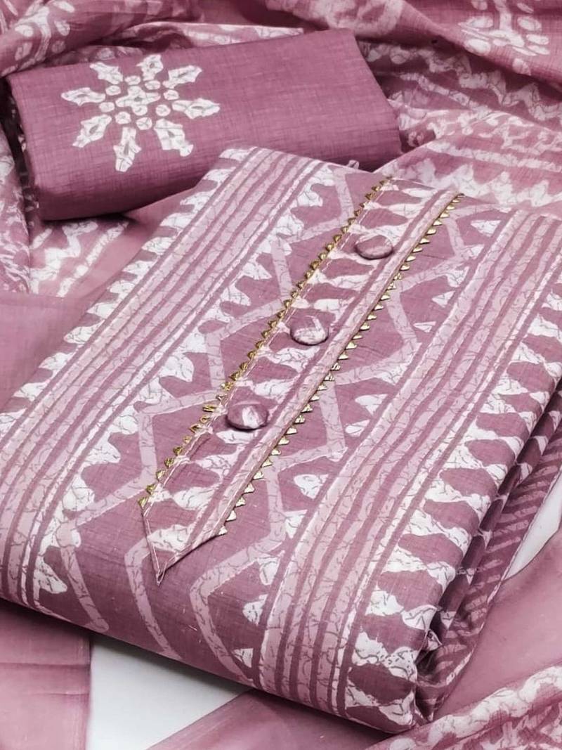 printed unstitched dress material