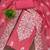 pink chanderi embroidery work unstitched dress material