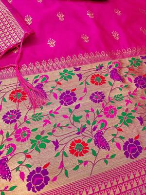 ethnic motifs woven design unstitched dress material 3