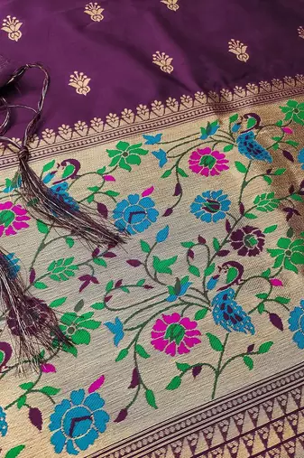 ethnic motifs woven design zari unstitched dress material