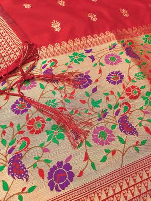 ethnic motifs woven design zari unstitched dress material 4