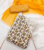 ethnic motifs printed unstitched dress material