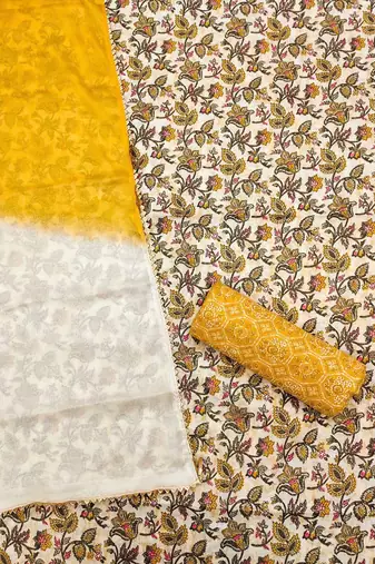 ethnic motifs printed unstitched dress material