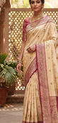new fancy designer banarsi white zari saree