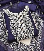 embroidered unstitched dress material