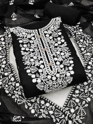 embroidered unstitched dress material 1
