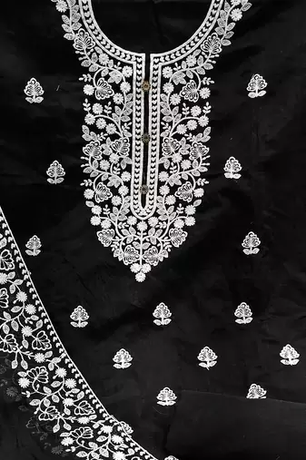 embroidered unstitched dress material