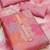 pink organza position print with sequence work unstitched dress material