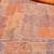 orange organza position print with sequence work unstitched dress material
