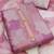 pink organza position print with sequence work unstitched dress material