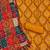 ethnic motifs embroidered mirror work bandhani unstitched dress material