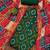 ethnic motifs embroidered mirror work bandhani unstitched dress material